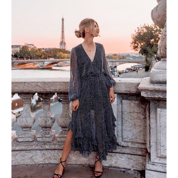 shona joy salinger ruffle mini dress